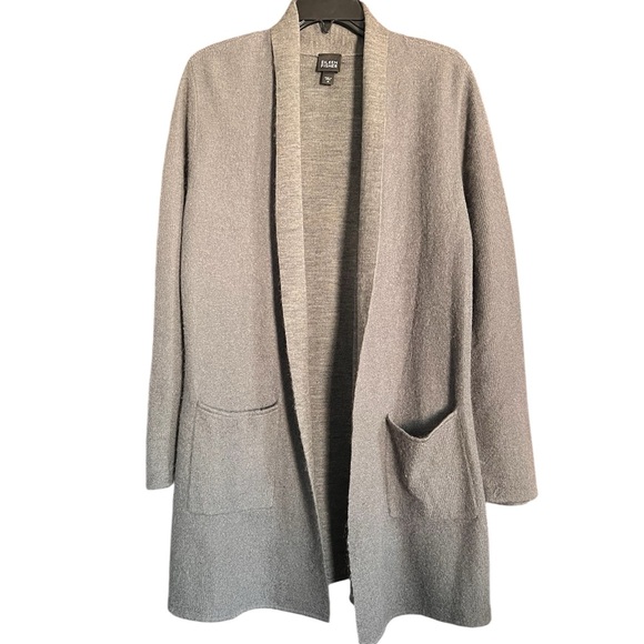 Eileen Fisher Women’s Cardigan Gray size Medium Mohair Wool Blend